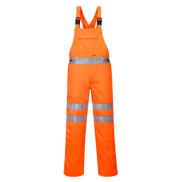 Hi-Vis Polycotton Service Bib and Brace