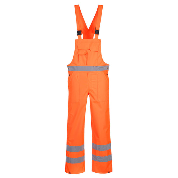 Hi-Vis Breathable Rain Bib and Brace